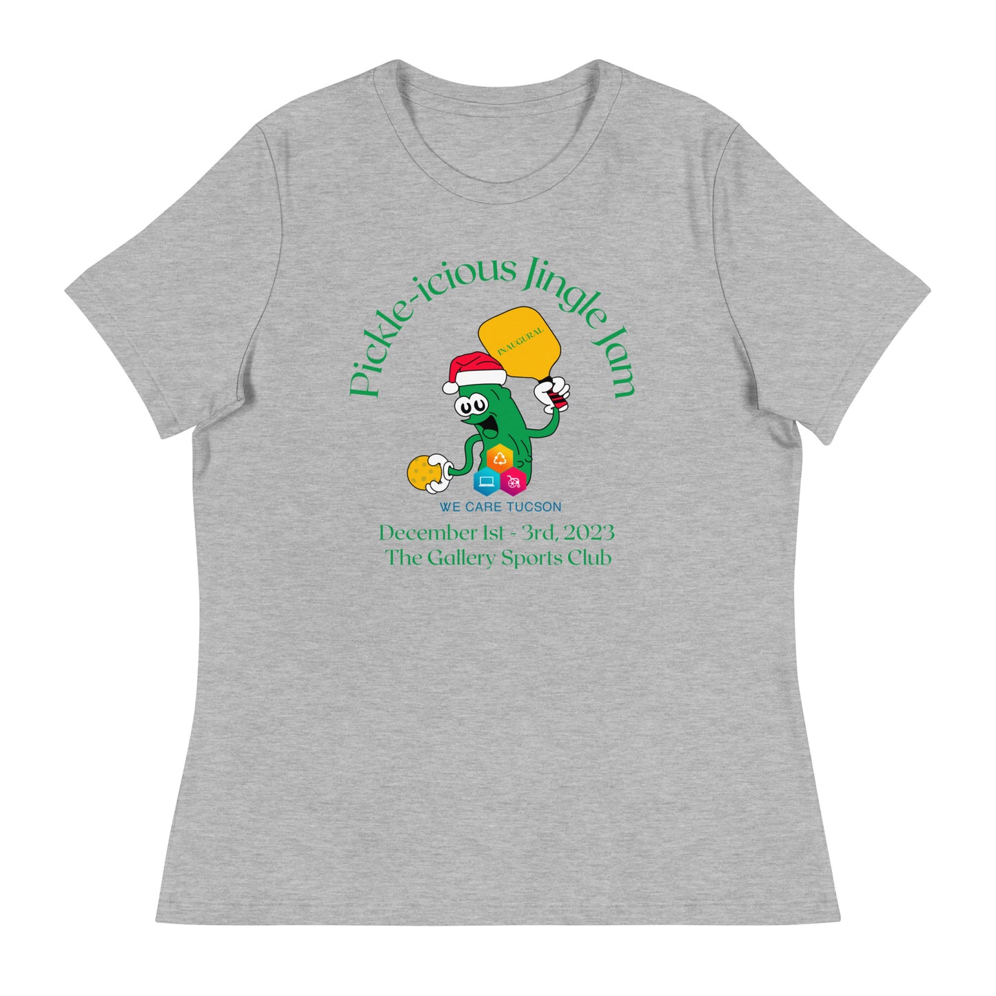 Pickle-icious Jingle Jam Women's Relaxed T-Shirt